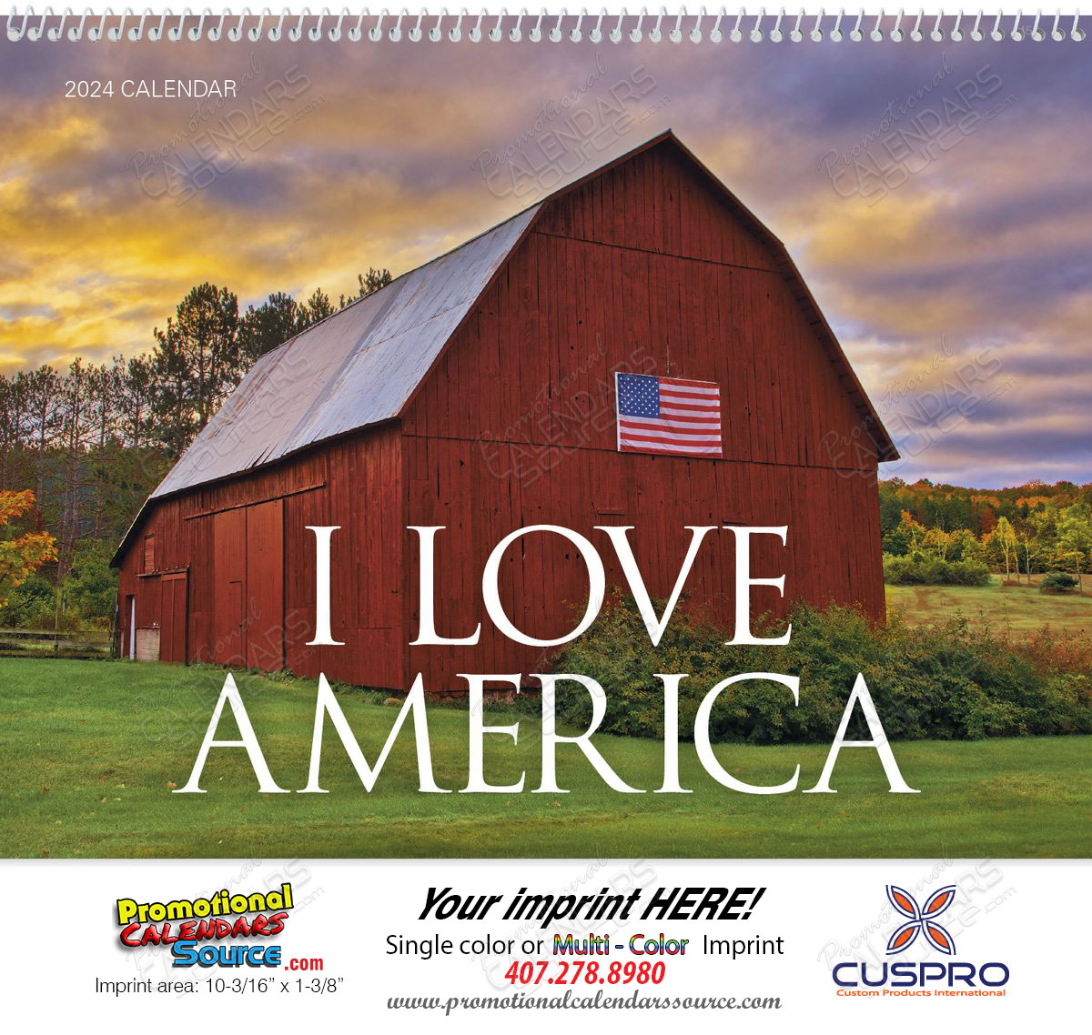 I Love America Promotional Calendar 