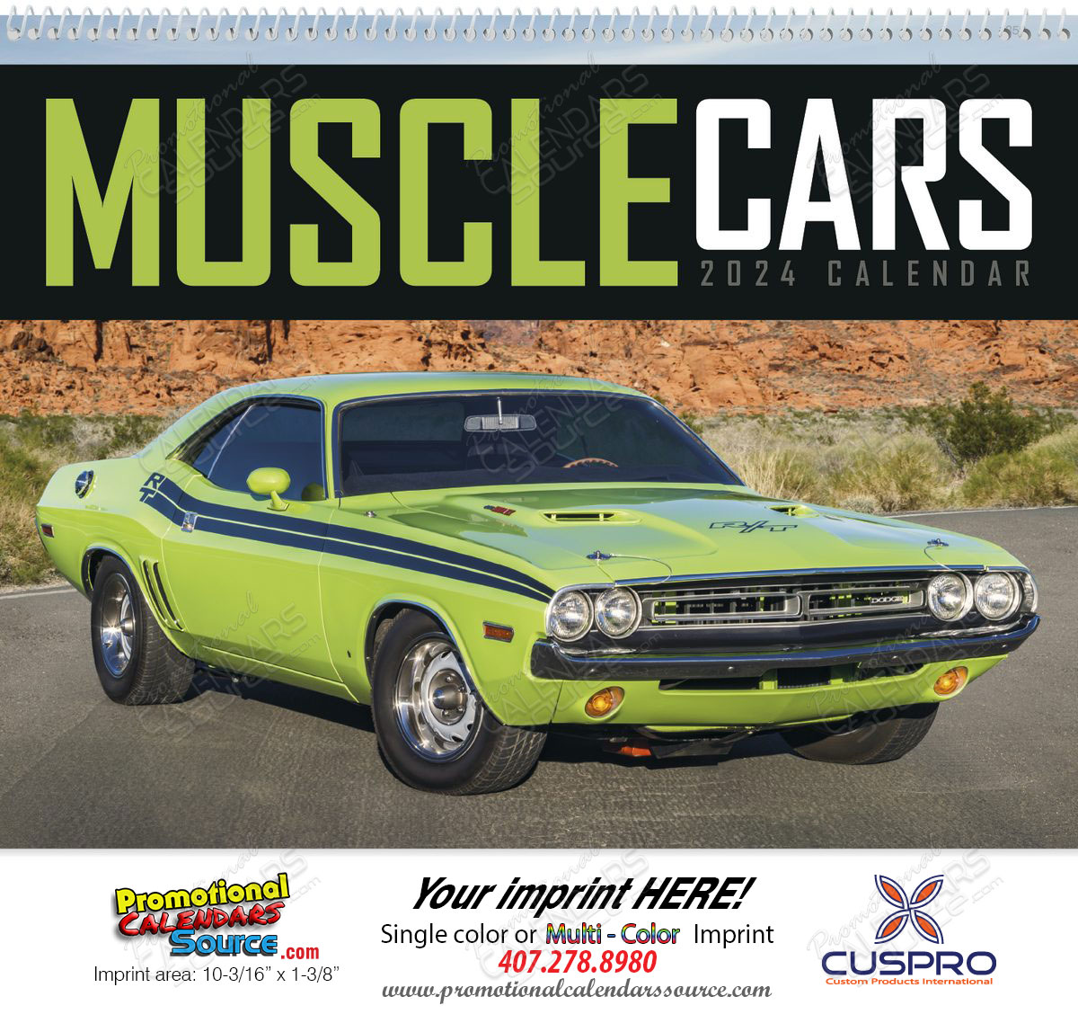 Muscle Cars Promotional Calendar 
