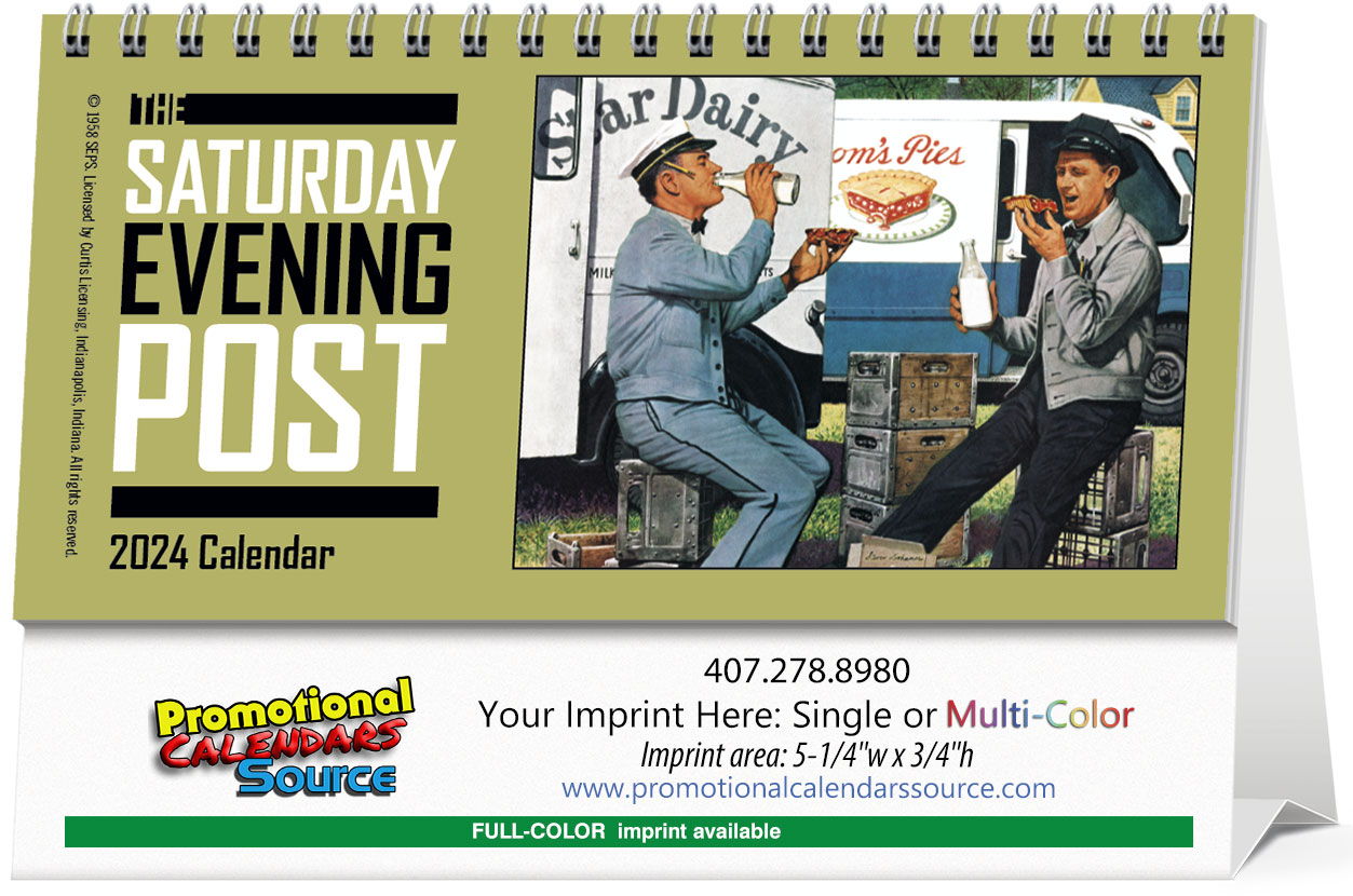 The Saturday Evening Post Promotional Desk Calendar 