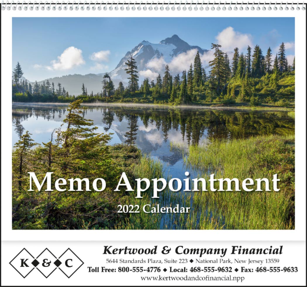 Memo Appointment with Tip-On Picture Promotional Calendar 