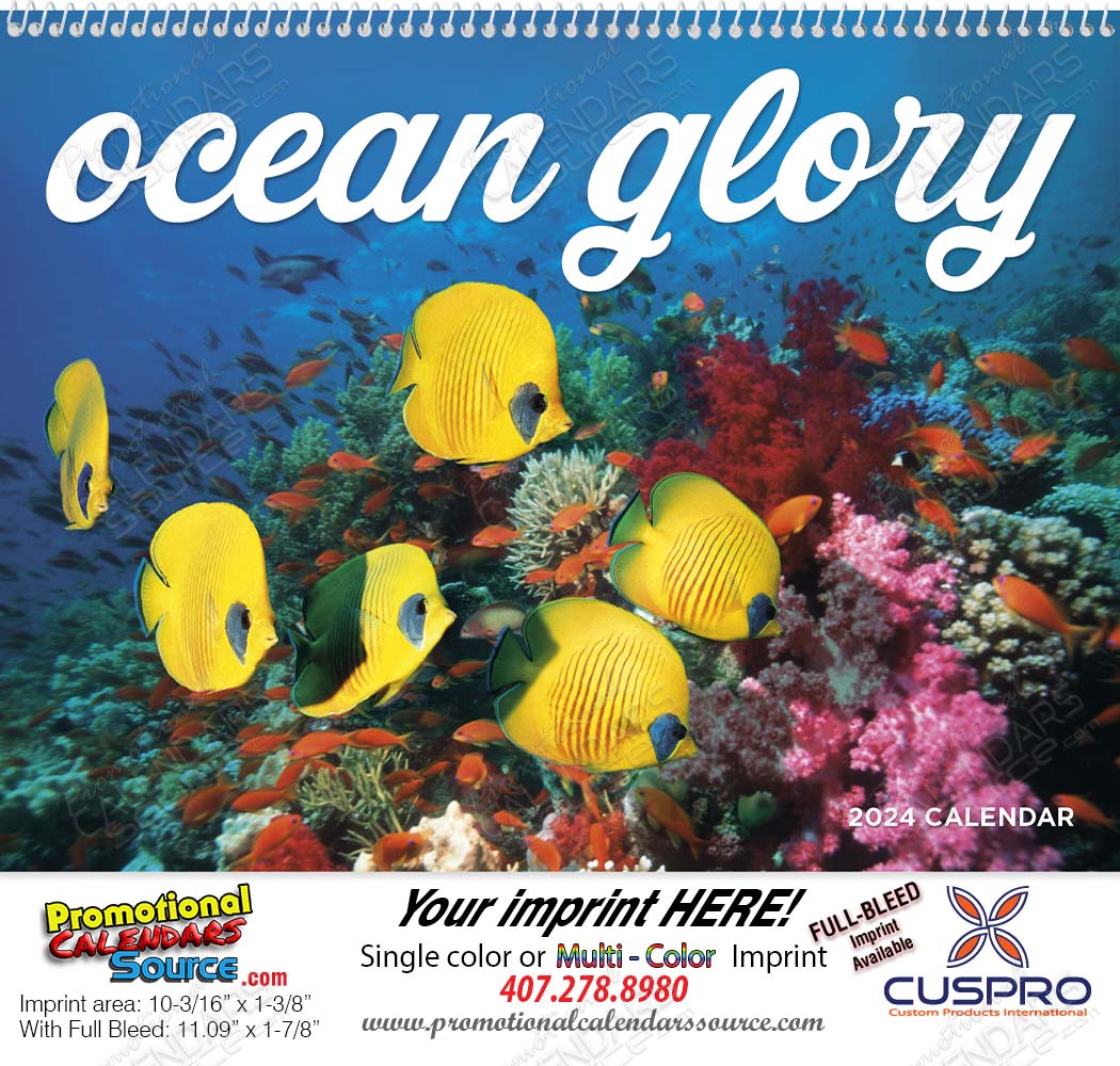 Ocean Glory Promotional Calendar  Spiral