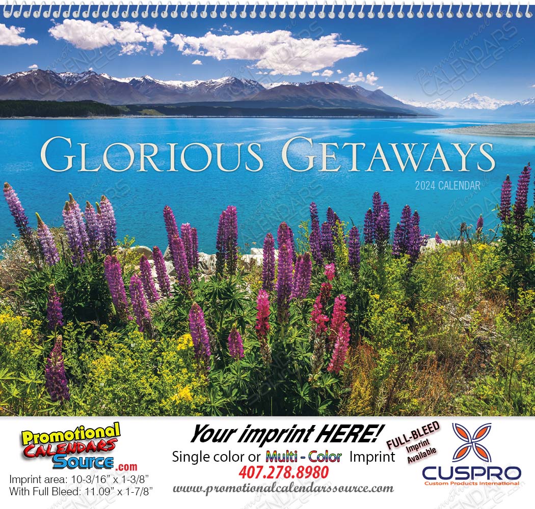 Glorious Getaways Promotional Calendar  Spiral