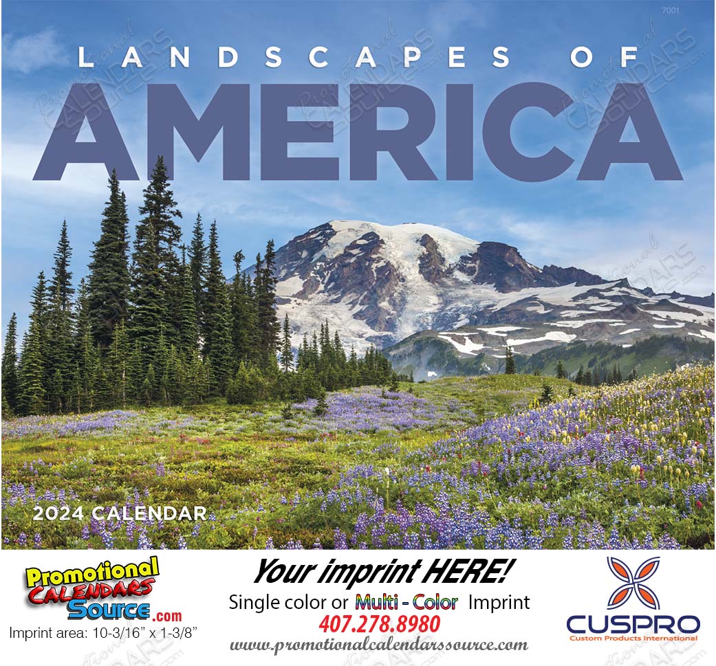 Landscapes of America Scenic Calendar, Stapled