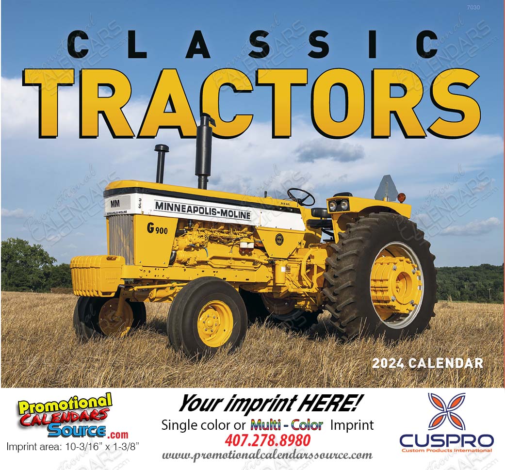 Classic Tractors Promotional Calendar, 2024, Stapled