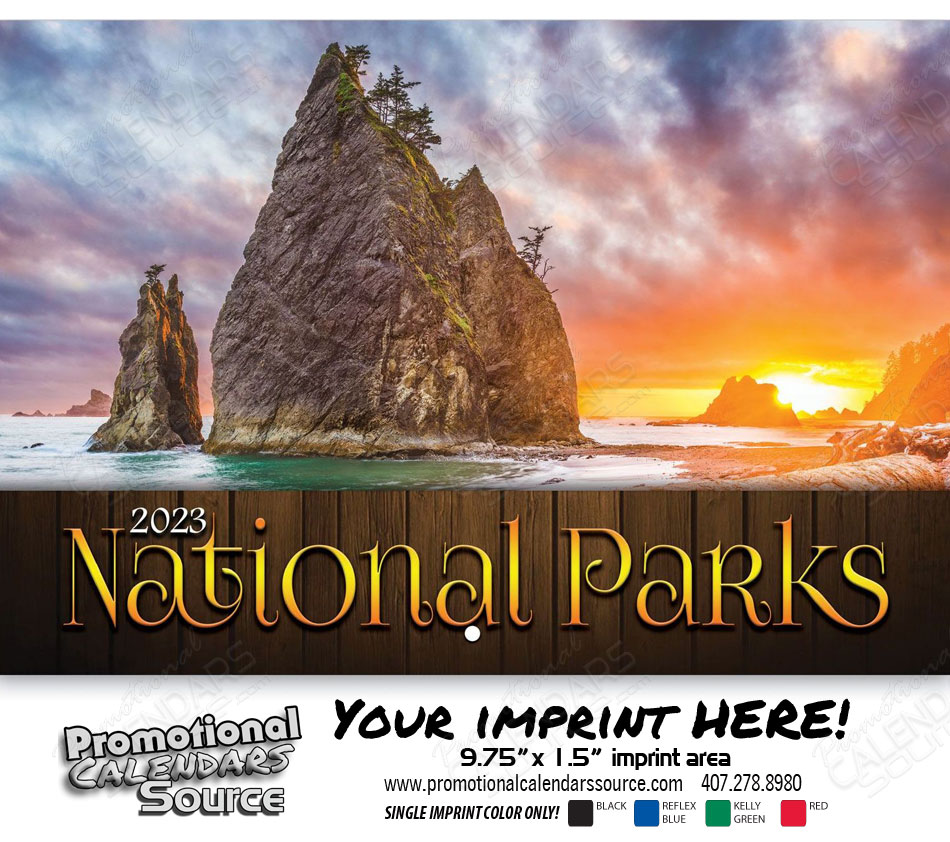 National Parks Wall Calendar  - Stapled