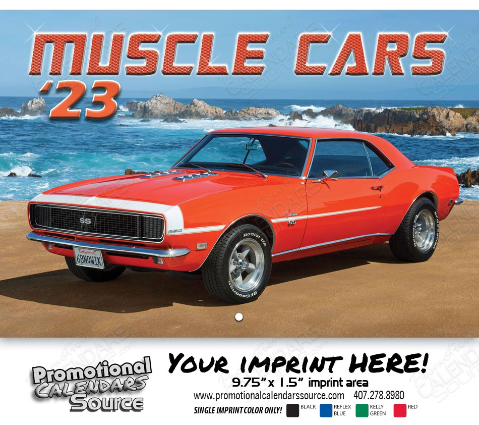 Muscle Cars Wall Calendar  - Stapled