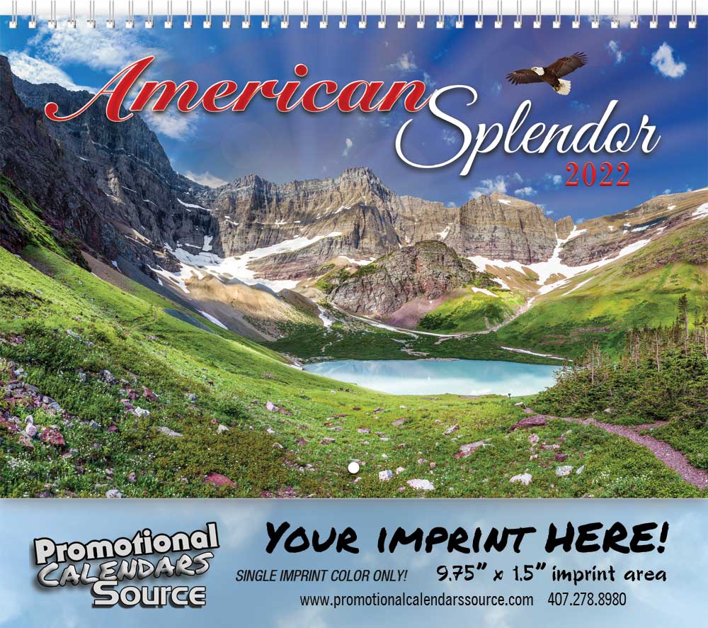 America Splendor Wall Calendar  - Spiral | 2024