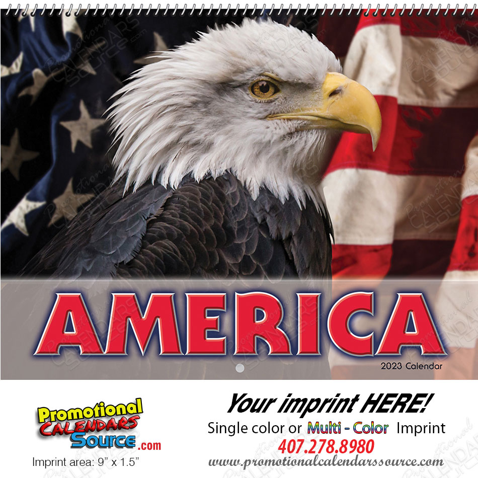 America! Promotional Wall Calendar  Spiral