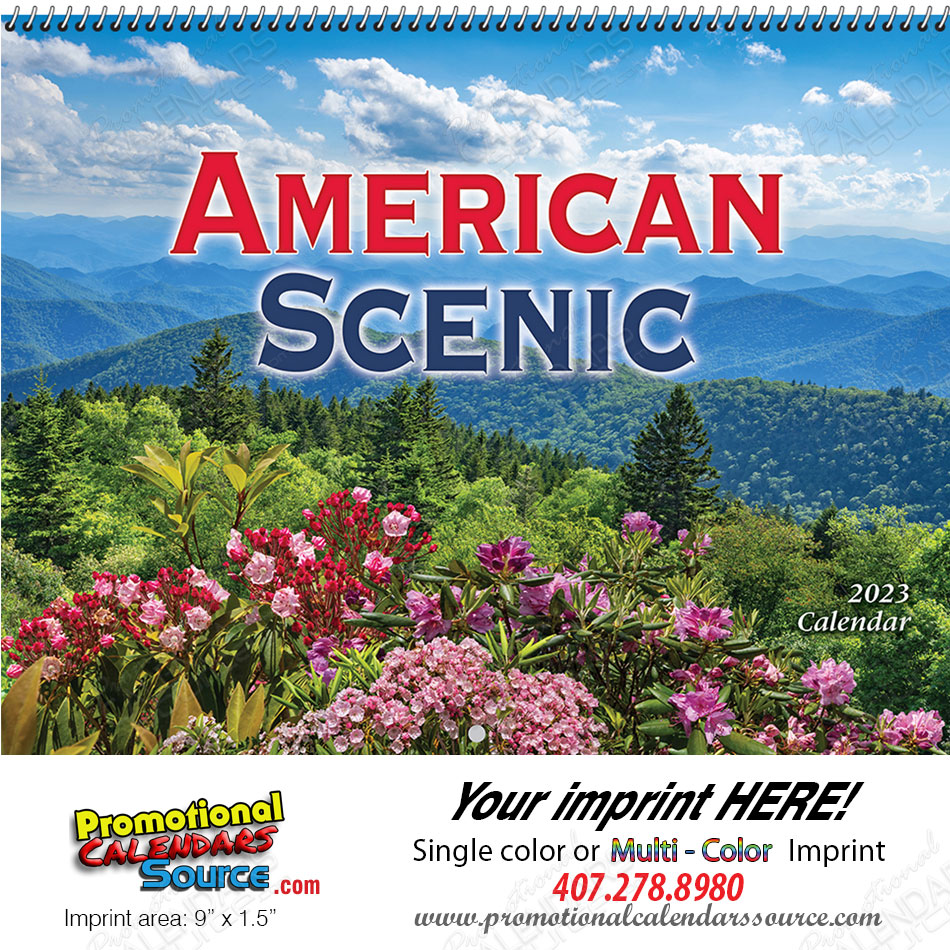 American Scenic Promotional Wall Calendar  Spiral