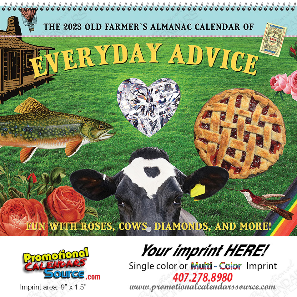 The Old Farmers Almanac Home Hints Calendar, Spiral