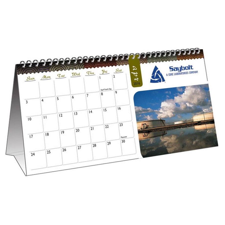 Custom Tent-Style Desk Calendar 11x5.5