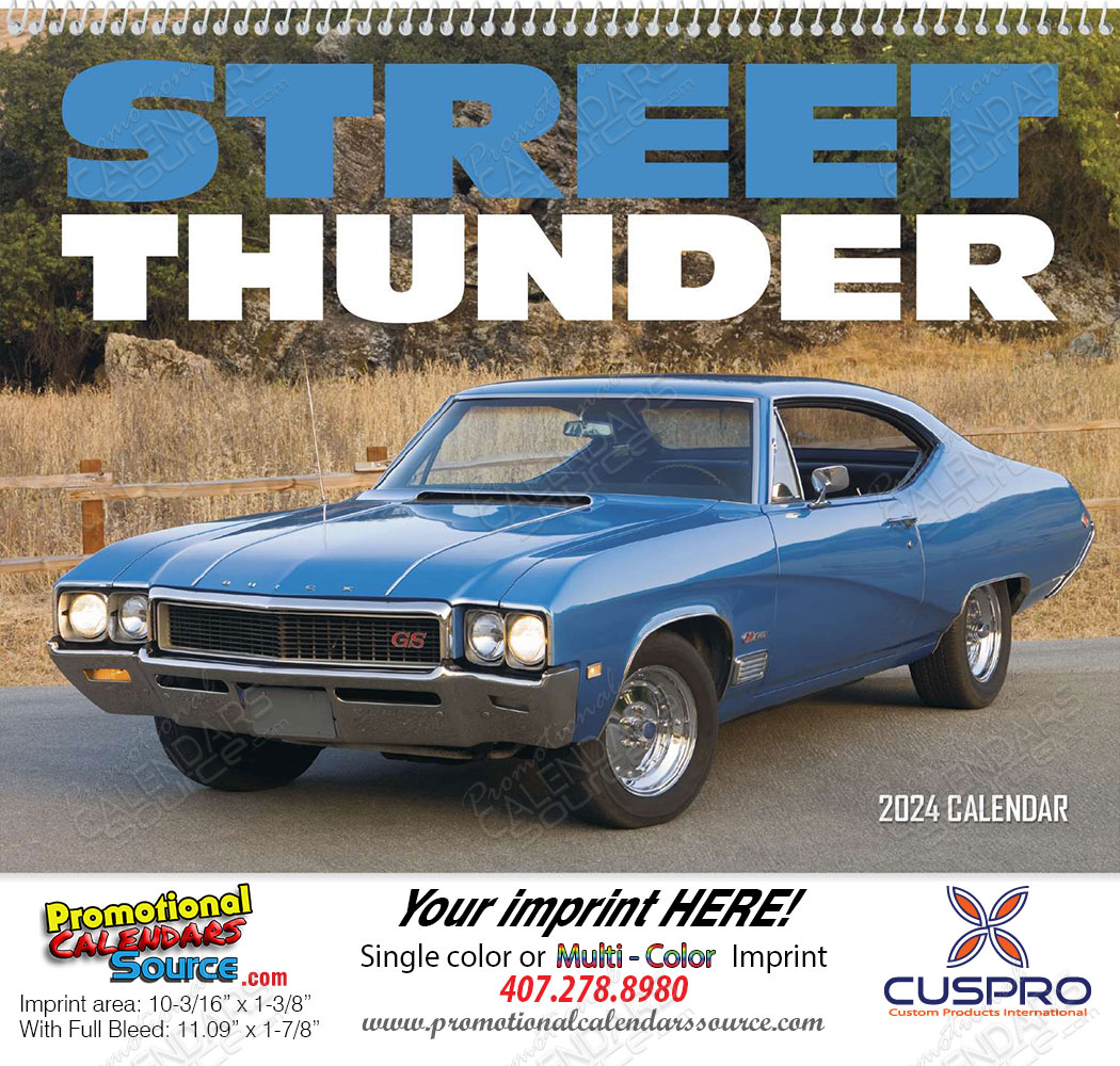 Street Thunder Promotional Wall Calendar  Spiral