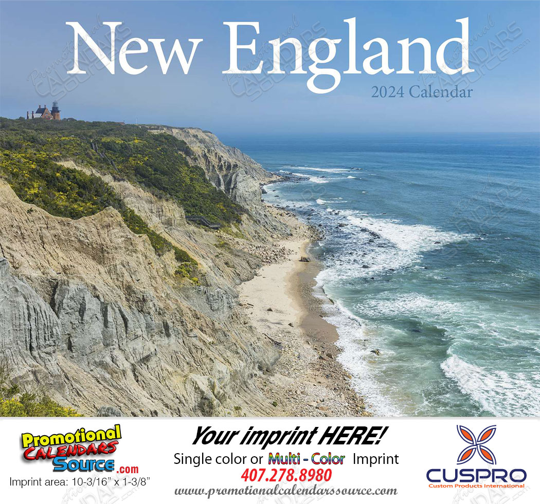 New England State Promotional Calendar  - Stapled