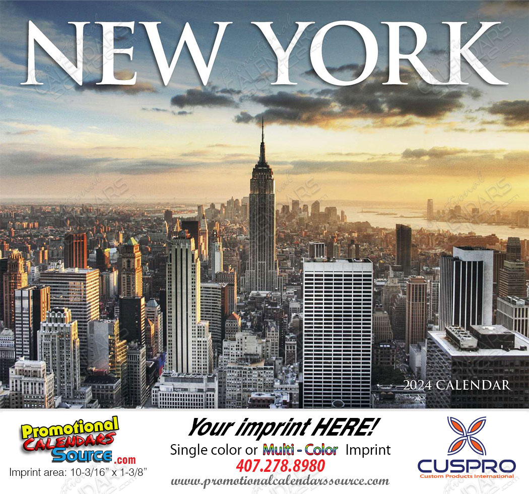 State of New York Promotional Wall Calendar  Stapled