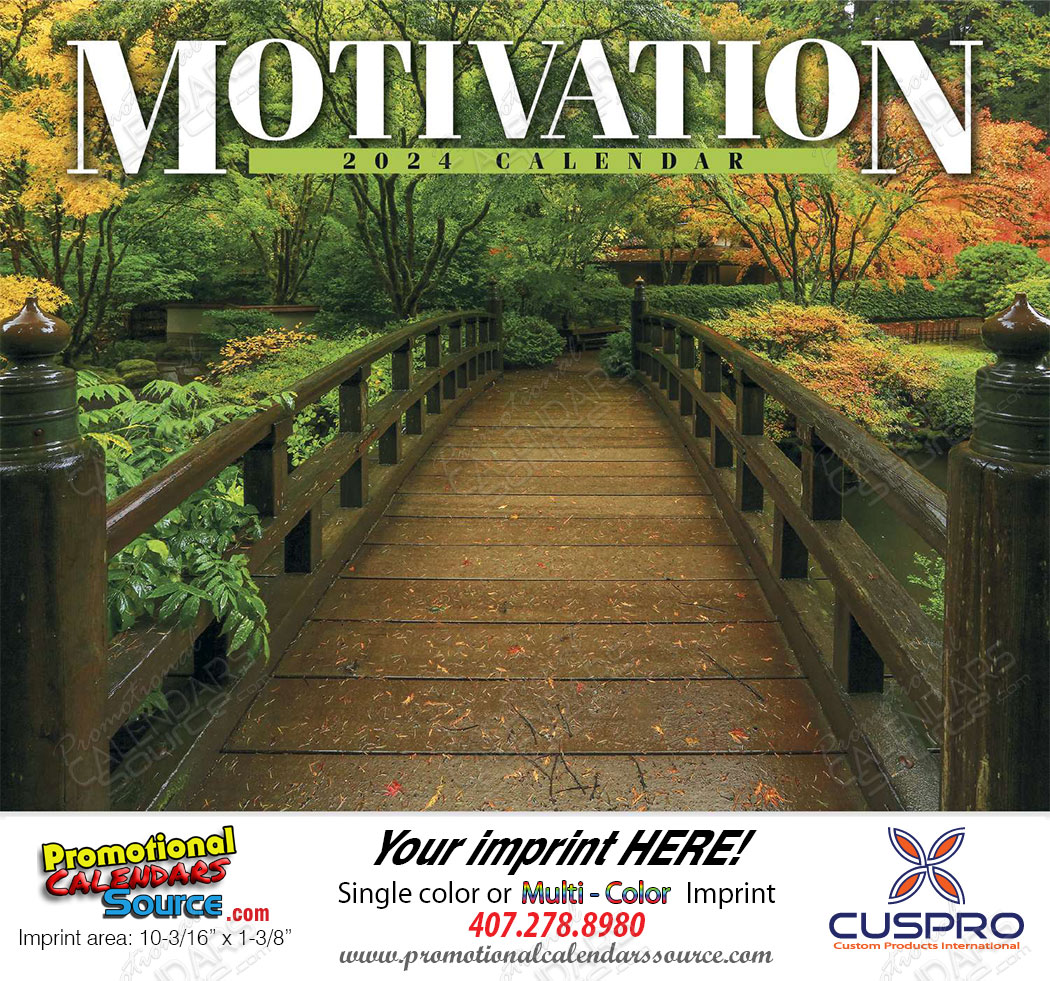 Motivation Wall Calendar  Stapled