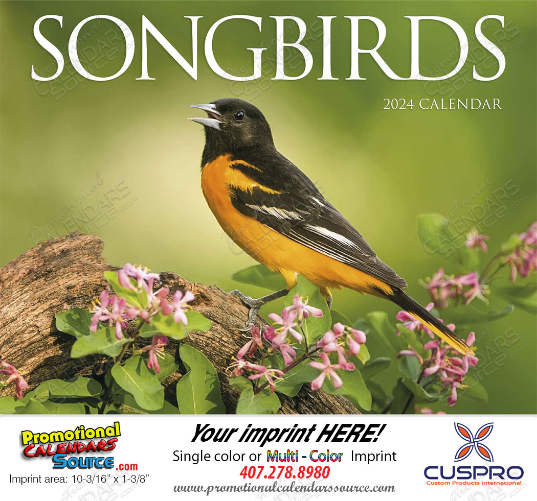 Nature’s Songbirds Calendar Stapled