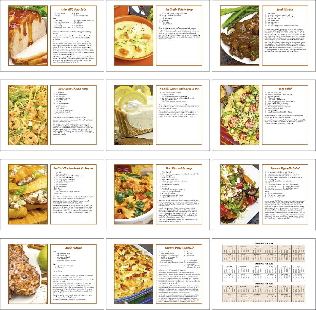 Home Cooking Guide Pocket Single Image Calendar 2024