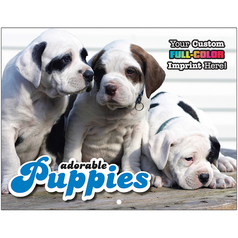 Puppies Promotional Mini Custom Calendar