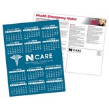 Laminated Paper Card Calendar  8.5x11 - 14 pt. Full Color Imprint