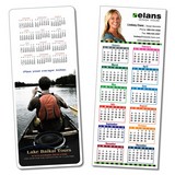 Laminated Card Calendar - 3.5x8.5 14 pt.