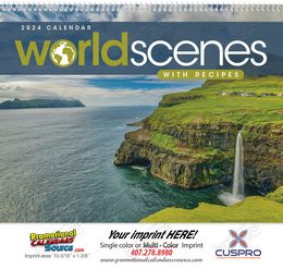 World Scenes with Recipe Promotional Calendar 