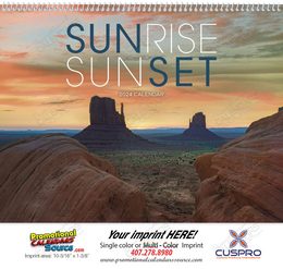 Sunrise Sunset Promotional Calendar 