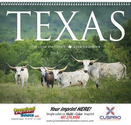 Texas State Promotional Calendar 