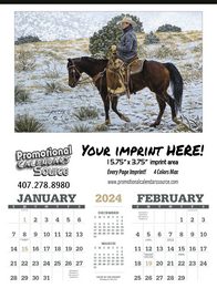 American West Art  Large Calendar