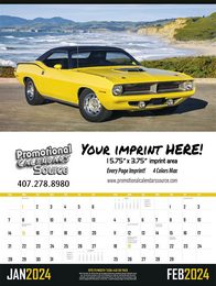 Muscle Cars Promotional Calendar 