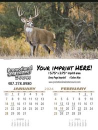 Wildlife 2 Month View Large Executive Animal Calendar