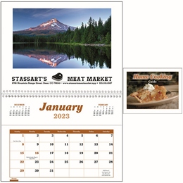 Home Cooking Guide Pocket Single Image Calendar 2023