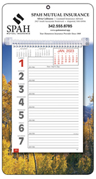 Big Numbers Weekly Memo Calendar  - Autumn Scene, 7x13