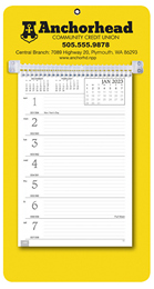 Weekly Memo Calendar Yellow