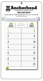 Bi-Weekly Promotional Memo Style Calendar - White