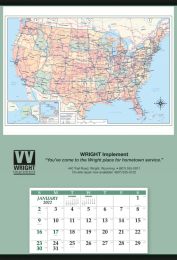 2024 Jumbo Hanger Promotional Calendar with USA Map 27x39