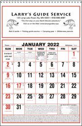Large Almanac Commercial Calendar Size 11x17