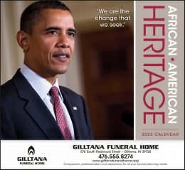  Barack Obama African-American Heritage Calendar