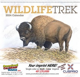 Wildlife Trek Calendar with Spiral 11x19