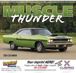 Muscle Thunder Automotive Promotional Calendar  Spiral -11x19