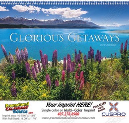 Glorious Getaways Promotional Calendar  Spiral