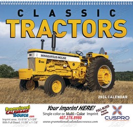 Classic Tractors Promotional Calendar 2024 Spiral