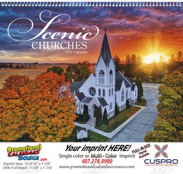 Scenic Churches - Promotional Calendar  Spiral