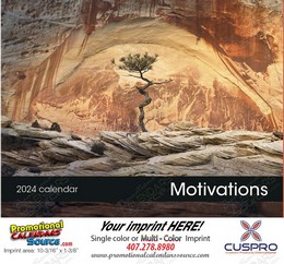 Motivations Calendar Stapled w/Drop Ad