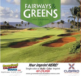 Fairways & Greens - Promotional Calendar  Stapled