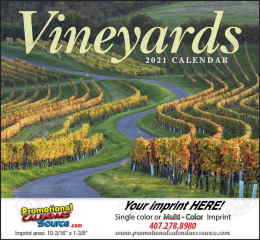 Vineyards from Around the World Promotional Calendar, Stapled