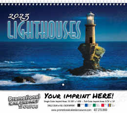 Lighthouses Wall Calendar  - Spiral