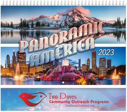 Panoramic America Wall Calendar 2020 - Spiral, Metallic Foil Stamped Ad, Scenic America Calendar