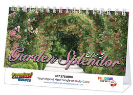Garden Splendor Promotional Desk Calendar 