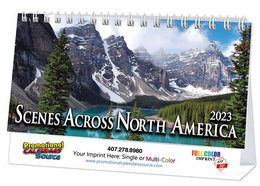 Scenes Across America Desk Promotional Calendar  - Scenes
