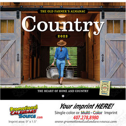 Country The Old Farmer’s Almanac Calendar Stapled